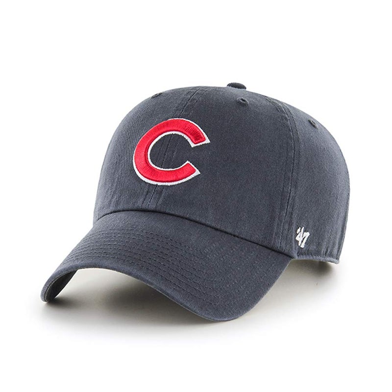 47 '47 Brand Chicago Cubs Clean Up Hat Cap Charcoal Grey/Red - Image 1